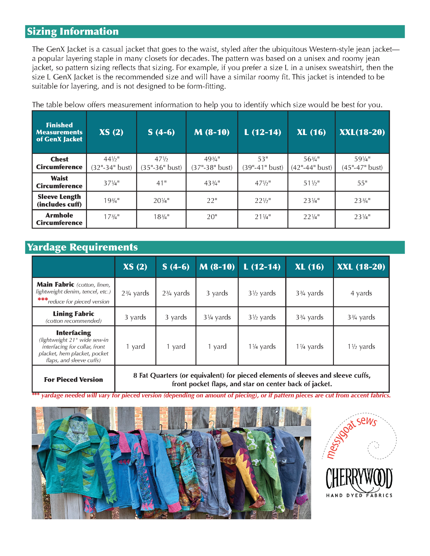 GenX Jacket PDF Pattern