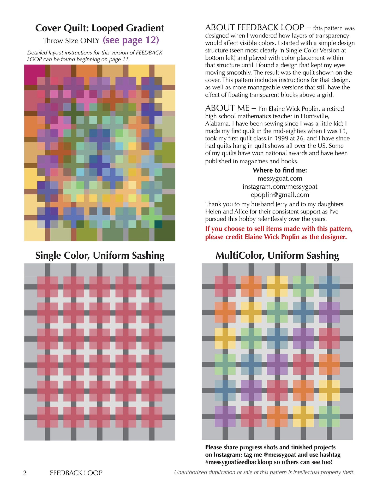 Feedback Loop Quilt Pattern