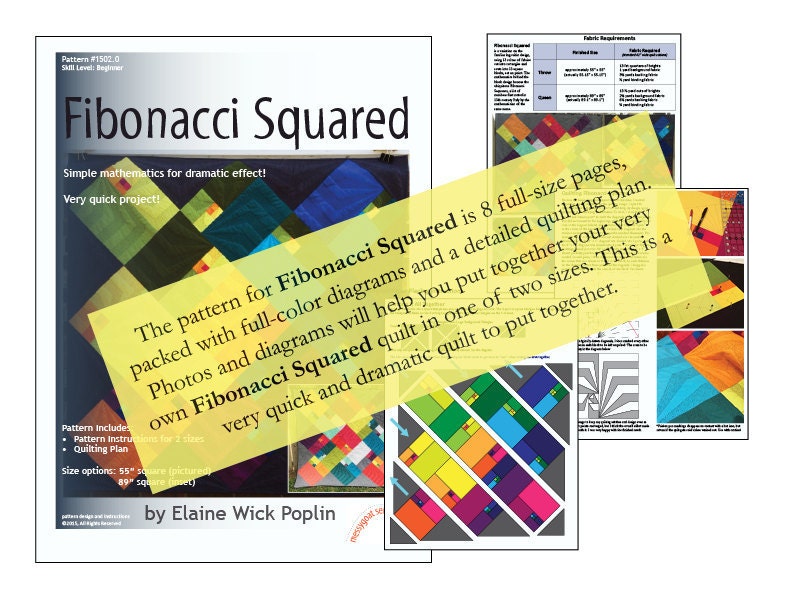 Fibonacci Squared Pattern (PDF download)