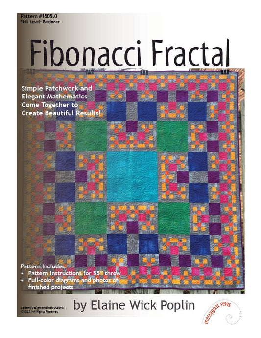 Fibonacci Fractal Quilt Pattern (PDF Download)